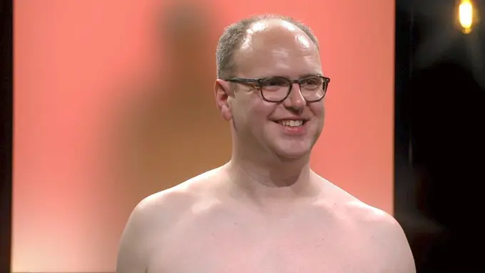 Gemeenteraadslid Nico Courtens (Vlaams Belang) uit Menen bij zijn deelname aan 'Naked Attraction'